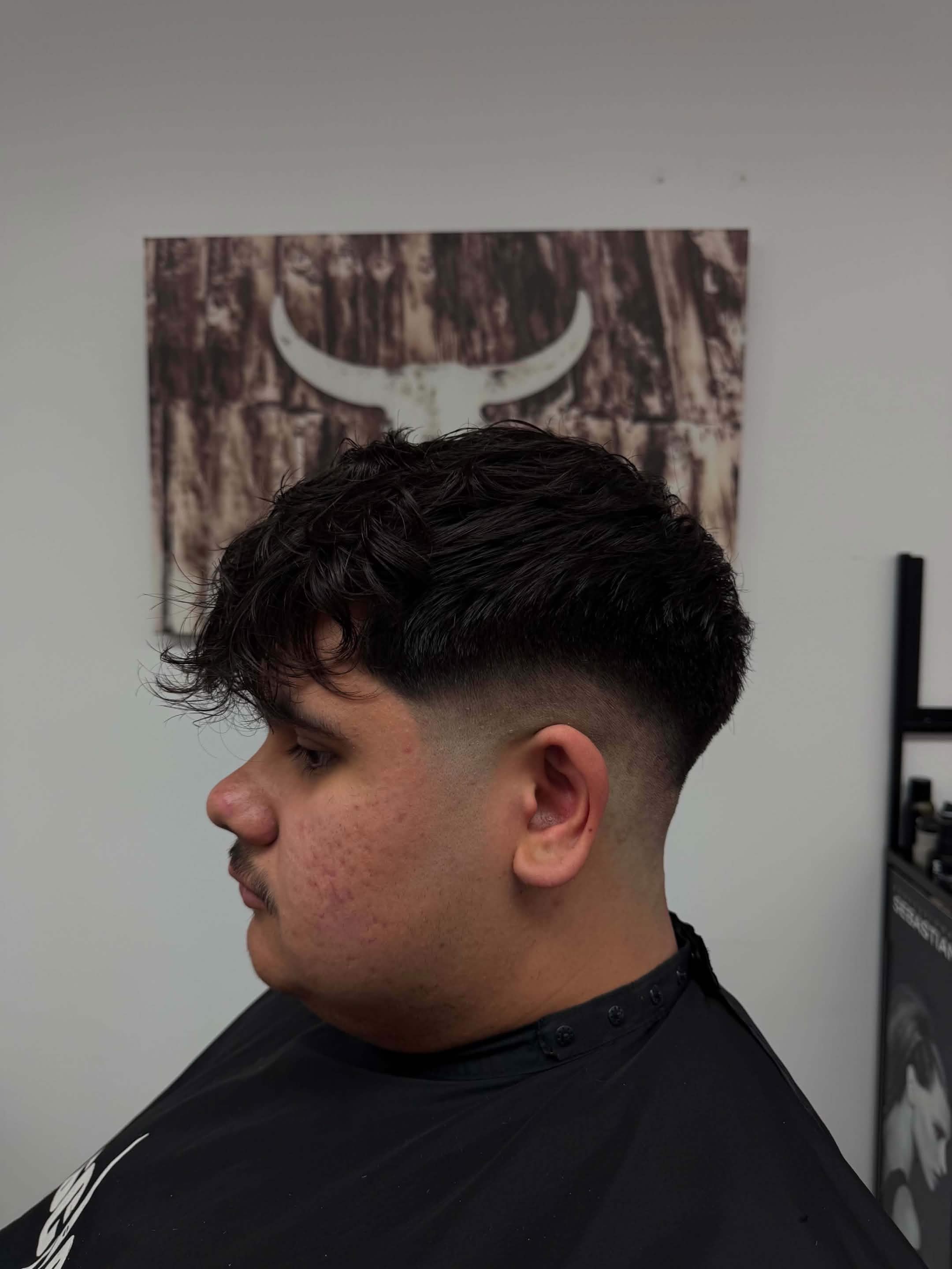Coupe de cheveux homme réalisée au Barbershop Annie à Sept-Îles