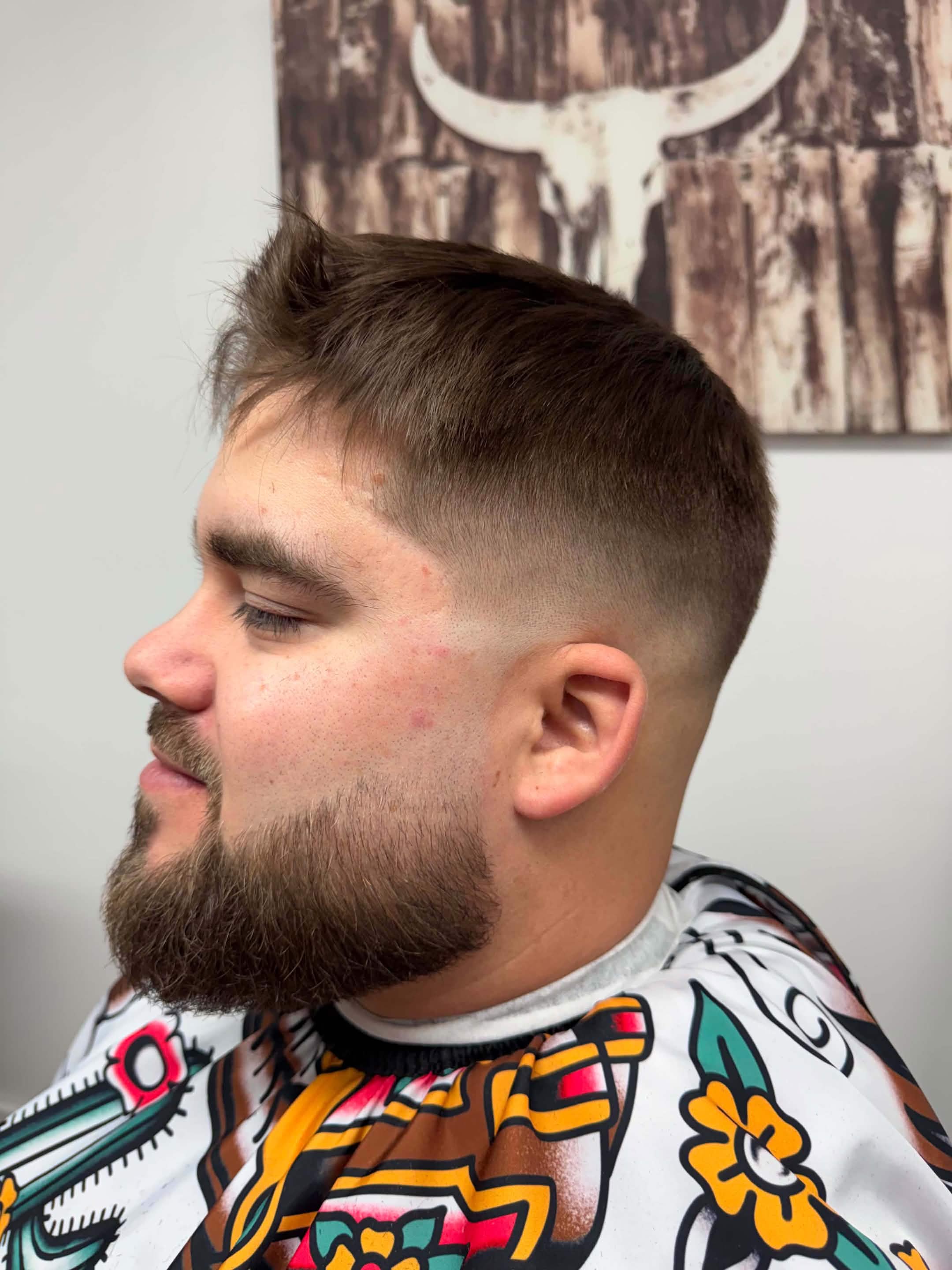 Dégradé précis réalisé au Barbershop Annie à Sept-Îles