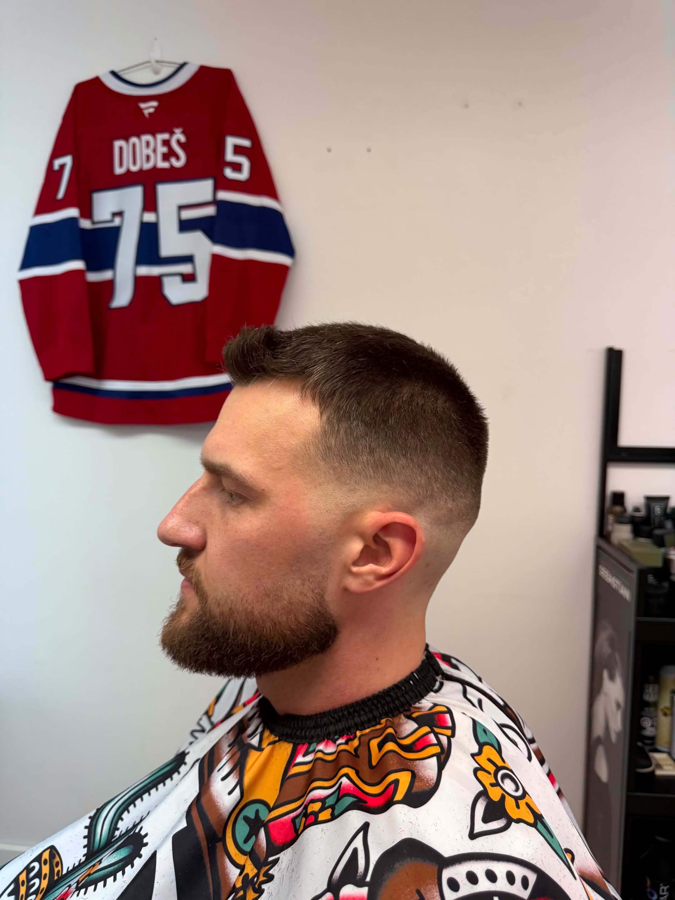 Taille de barbe réalisée au Barbershop Annie à Sept-Îles